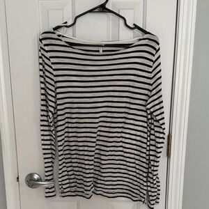 Banana Republic Navy and White Top